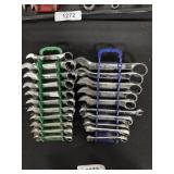 Standard and metric wrenches.