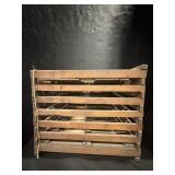 Wooden crate.  Some signs of wear.  11ï¿½h x 13ï¿½w