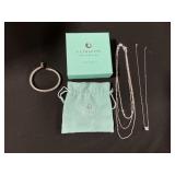 95% Silver & Sterling Silver Necklaces & Bracelet.