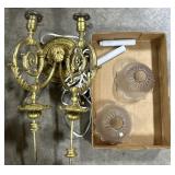 Gold Gilt Sconce Light Fixture.
