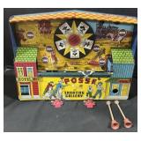 Wind Up Tin Litho Posse Shooting Gallery.