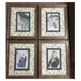 4 Botanical Art Prints.