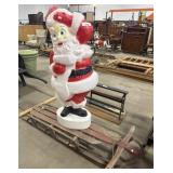 Rocket Plane Runner Sleigh & Santa Claus Blow