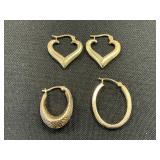 14K Gold Earrings.