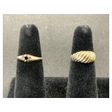 14K Gold Rings.