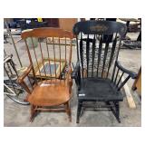 Hitchcock Style Rocker & Spindle Back Rocker.