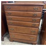 Traditional Style Maple Chest of Drawers.