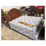 Drexel Oak Headboard, Clean Queen Mattress &