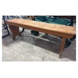 Rustic Pine Bench.