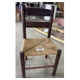 Childrenï¿½s Oak & Cane Ladderback Chair.