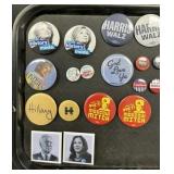 Political Button Pins, Carter, Ford, Bush, H.