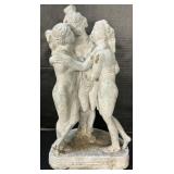 Three Graces Chalkware Figurine.