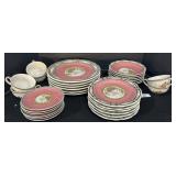 Contemporary Staffordshire Type Dinnerware.