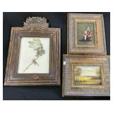 Signed & Framed Oil Painting On Board, Print.