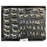 Vintage Lead Toy Horses & Military Figures.