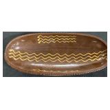 2001 Huberhaus Redware Pottery Dish.