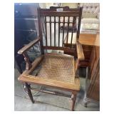 Oak & Cane Spindle Chair.