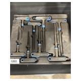 Snap on hex wrench set