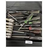 Screwdrivers and socket set