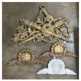 Plaster Architecture Wall Plaques.