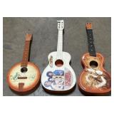 3 Toy Guitars (Dukes Of Hazzard, Roy Rogers).