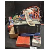 WD-40 , Dwell ï¿½ Tachometer ,Bungee cords , Brake