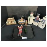 Christmas Figurines, Box & Displays.
