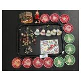 Vintage Christmas, Mercury Glass Ornaments.