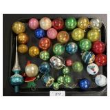 Vintage Glass Christmas Ornaments & Tree Topper