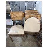 (4) Vtg Folding Chairs.