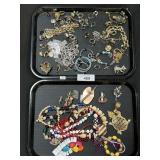 Costume Jewelry Earrings & Brooches.
