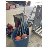Sports Equipment, Basketball, Hockey Sticks,