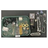 Costume Jewelry, Earrings, Necklaces, Bracelets.