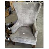 Modern Upholstered Wingback Armchair.