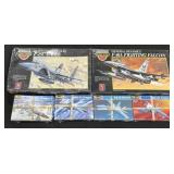 6 Sealed Combat Jet Airplane Models.