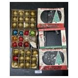 3 Boxes Of Vintage Glass Christmas Ornaments.