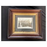 Vintage Framed Photo Centre House Womelsdorf, PA.