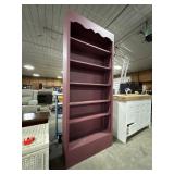 Purple Wooden Bookshelf.