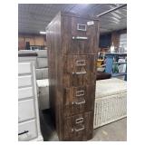 Pressed Steel Filing Cabinet.