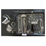 Lot Of Costume Jewelry, Necklaces, Bracelets.