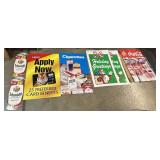Coca-Cola, Exxon, Schmidtï¿½s Beer Adv Signs.