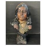 Minnehaha Native American Chalkware Bust.