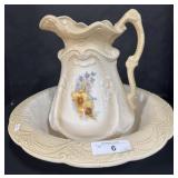 Ironstone Wash Pitcher & Bowl Set.