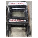 (12) Steel Real Estate Yard Signs.