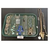 Costume Jewelry, Necklaces, Bracelets, Earrings.