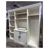 White Media Console Wall Unit.