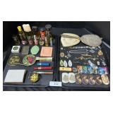 Sterling Silver Mirror, Vintage Perfumes, Makeup.