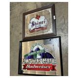 Colorado Baseball Bud & Shiner Beer Adv Signs.