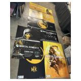7 HUGE Mortal Kombat Video Game Adv Posters.