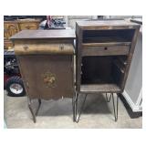 Industrial Style Side Cabinet, Vtg Music Cabinet.